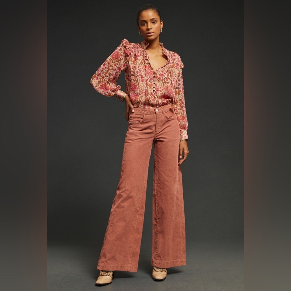 Pilcro by Anthropologie - The Gwen Wide-Leg Corduroy Pants